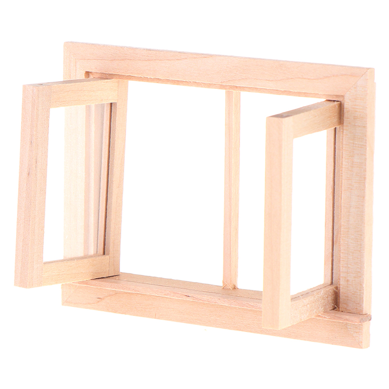 Woodworking Veneer - 1pcs DIY Double Window 1/12 Dollhouse