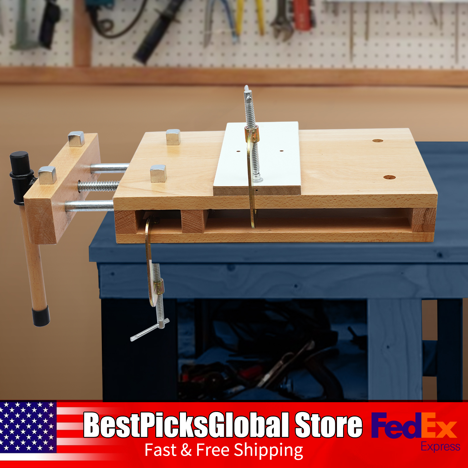 Woodworking Vise For Workbench - Wood Vise Workbench with G-shape Fixing