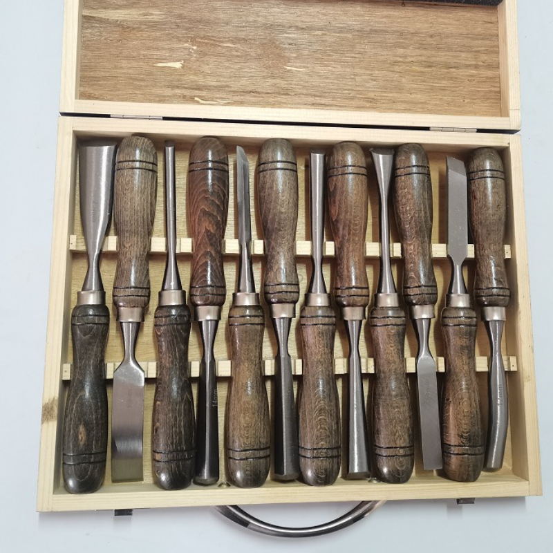 Wood Chisel Set - Hand-held Wooden Turning Tool 12pcs/set HSS