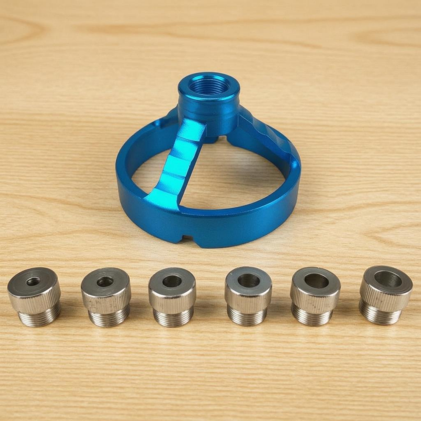 Woodworking Jig - Bushing Drill Guide Compact Round Frame
