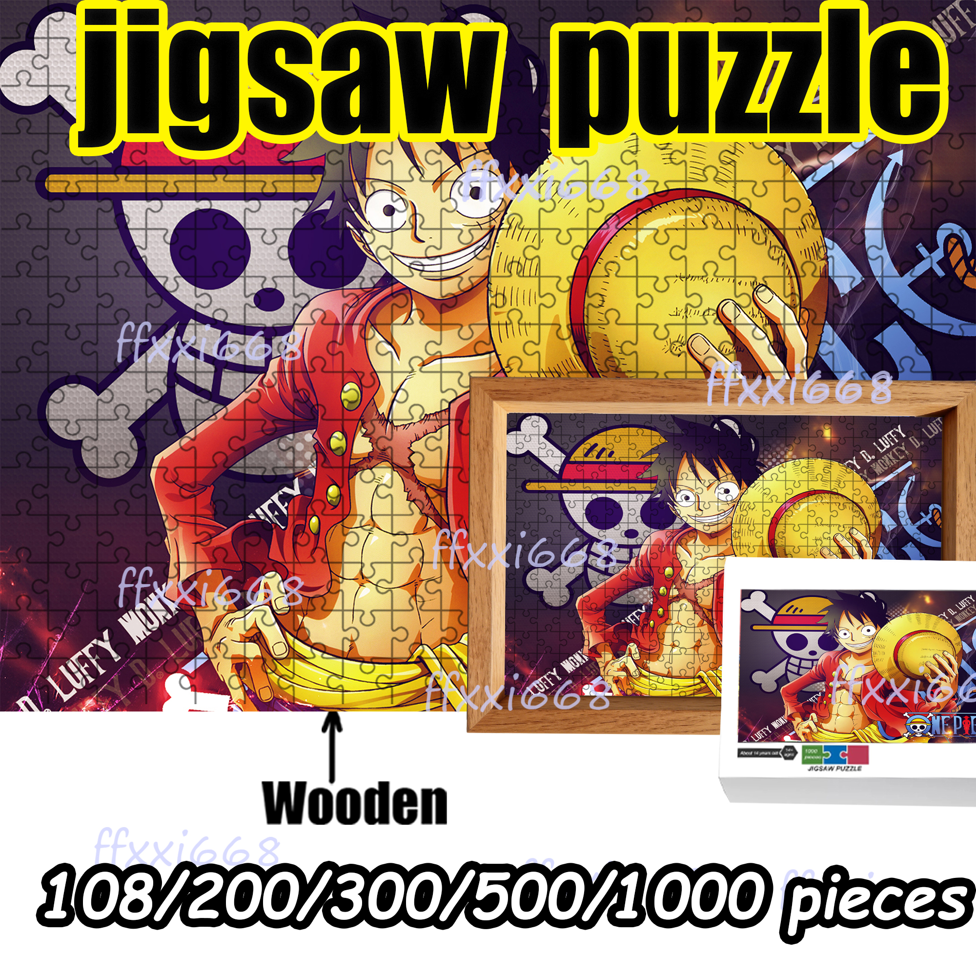 Woodworking Game - One Piece Luffy Zoro Chopper Nami