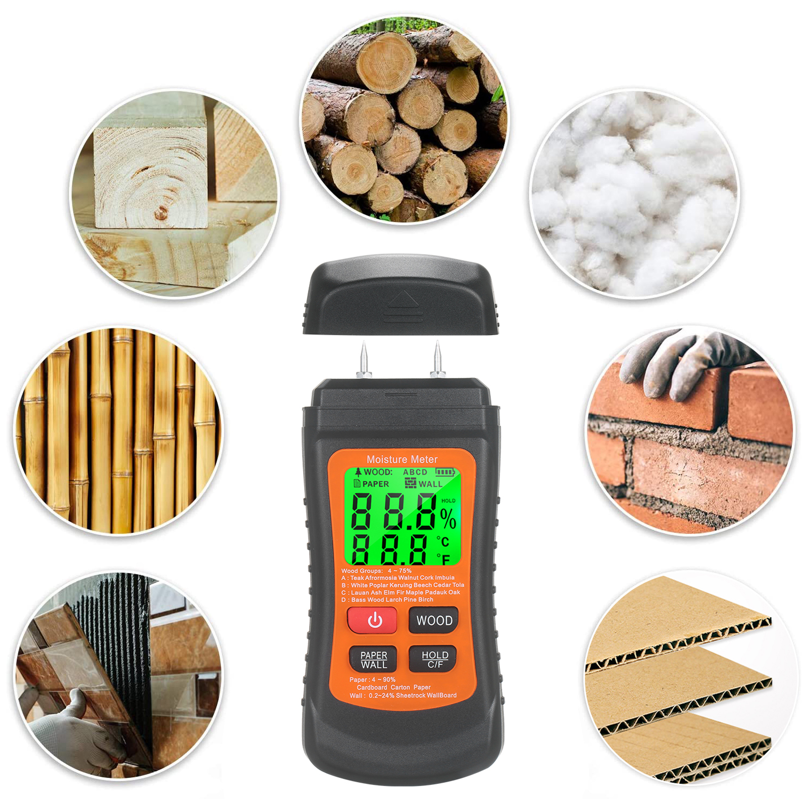 Woodworking Wallpaper - 2Pin Wood Digital Humidity Content Tester