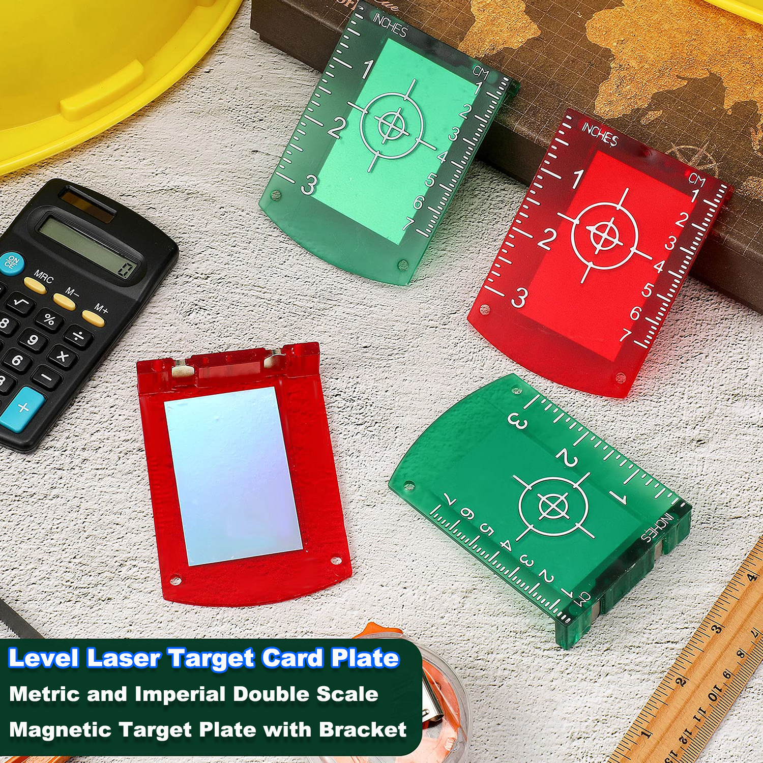 Woodworking Online - 2Pcs Laser Level Target Board Red/Green