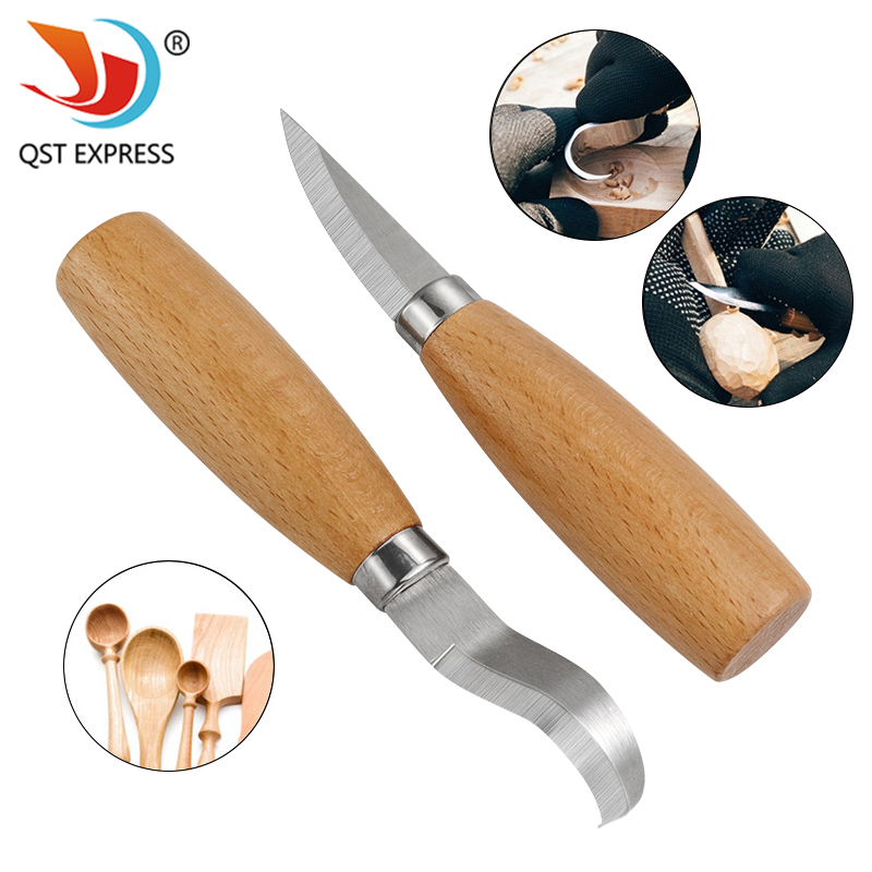 Wood Chisel Set - Stainless Iron Carving Knife Beech Wood