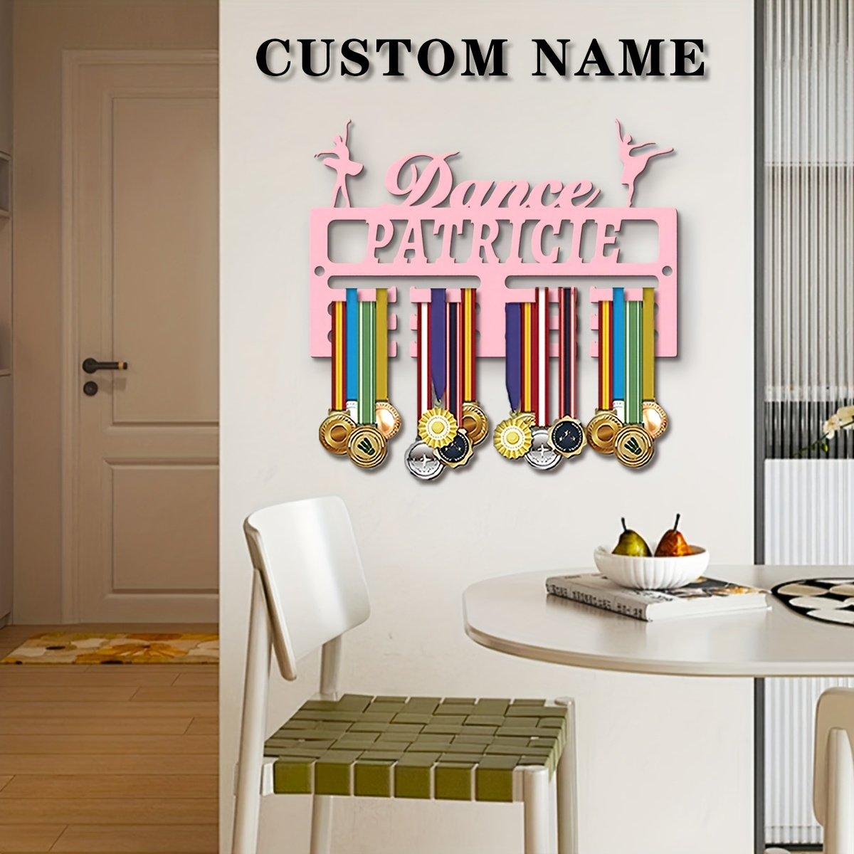 Woodworking Laser - 1pc Custom Wooden Medal Hanger, Personalized