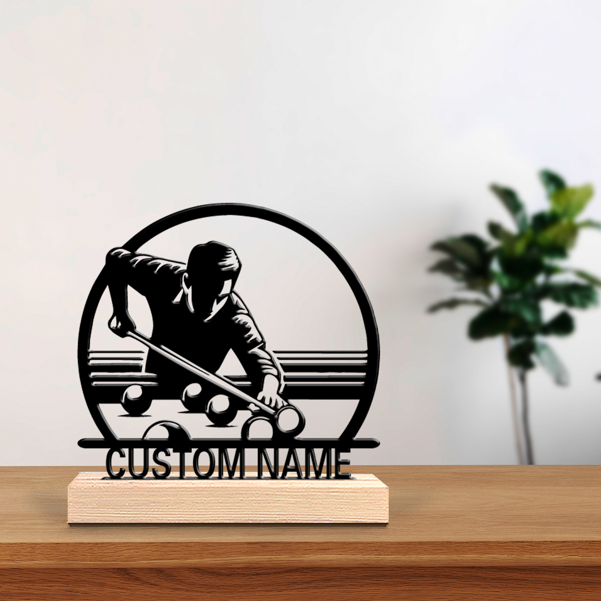 Woodworking Laser - 1pc Romantic Personalized Custom billiards Metal