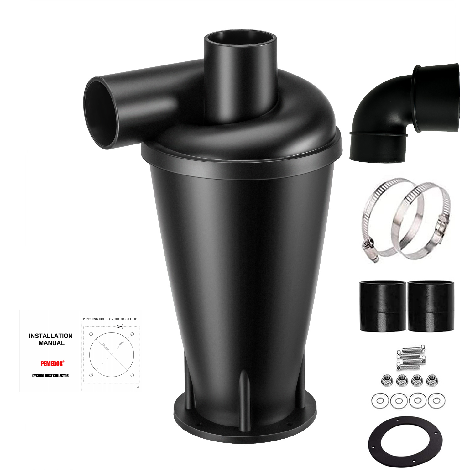 Woodworking Dust Collector - Pemedor Dust Cyclone Collector DIY Turbocharged