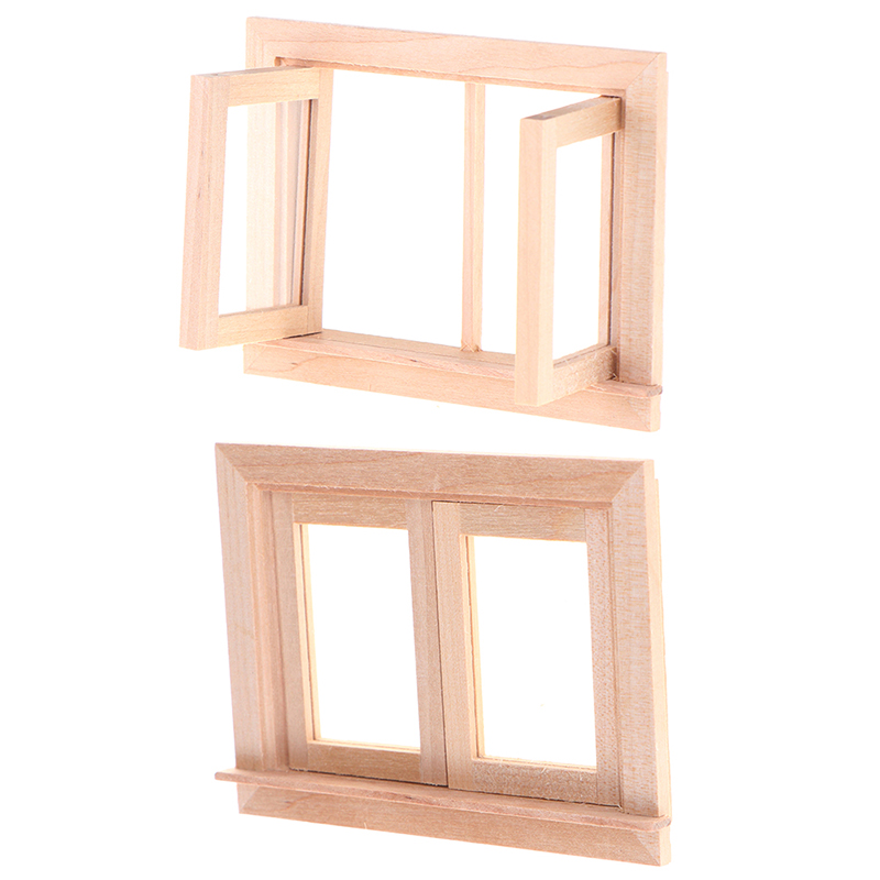 1pcs  DIY Double Window 1/12 D - Woodworking Veneer ulasan dan harga