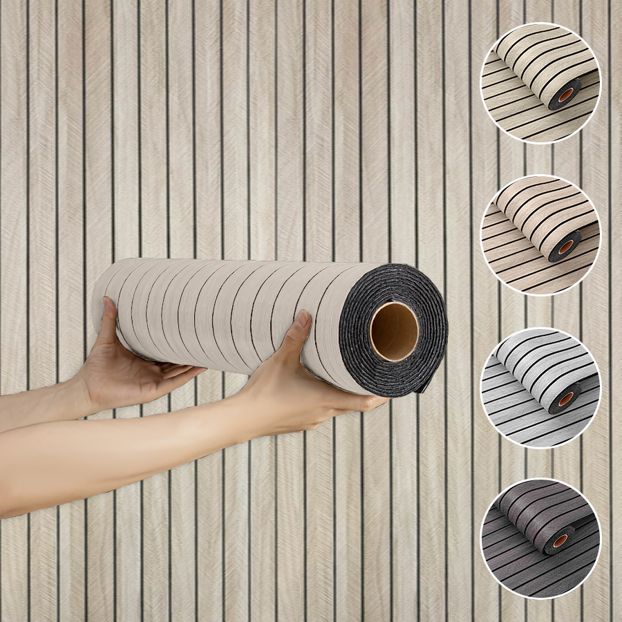 Vertical Wood Grain Peel and S - Woodworking Wallpaper ulasan dan harga