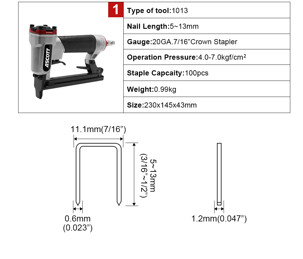 20GA 5-13mm 100pcs 1013j Indus - Woodworking Diy ulasan dan harga