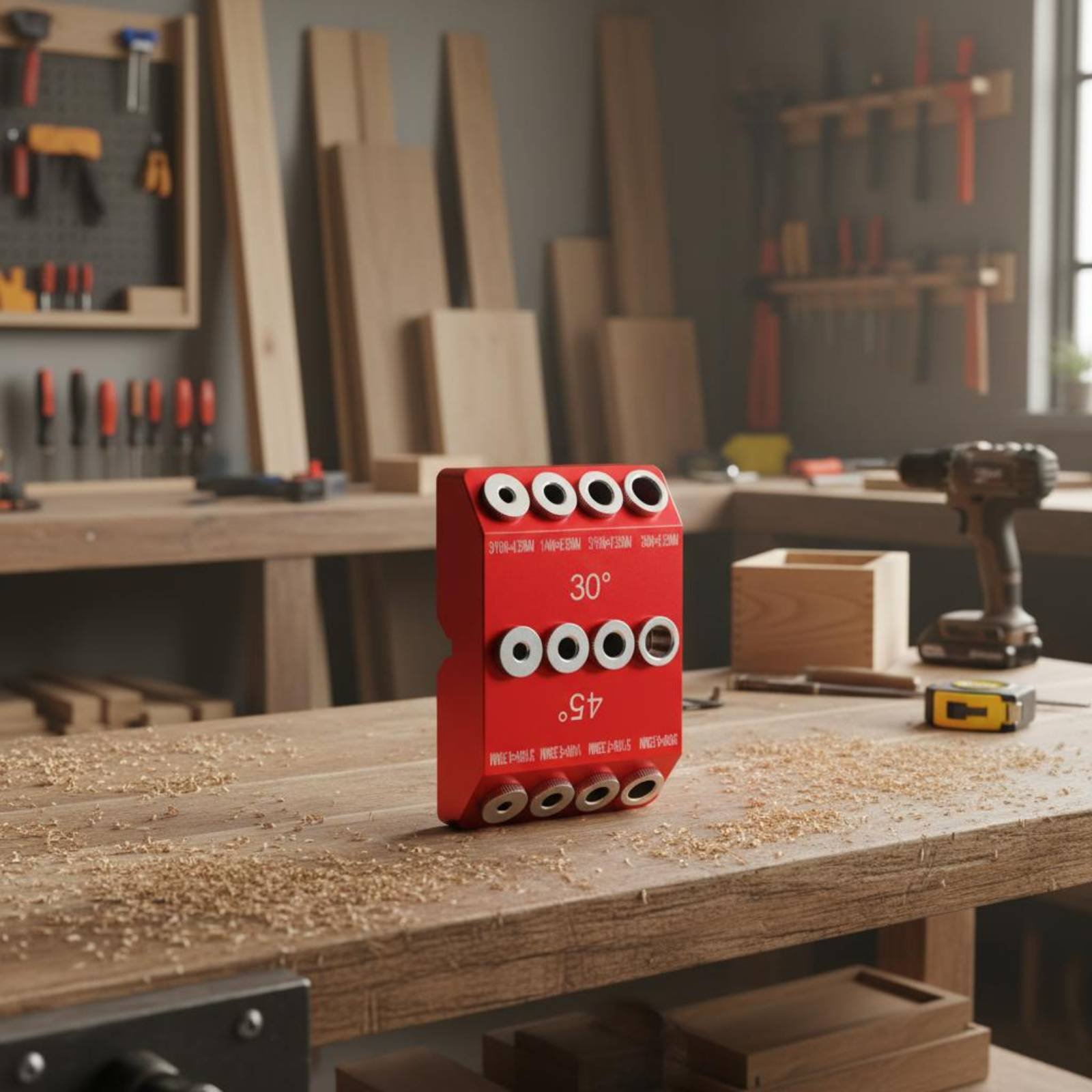 30 45 Degree Drill Guide Alumi - Woodworking Jig ulasan dan harga
