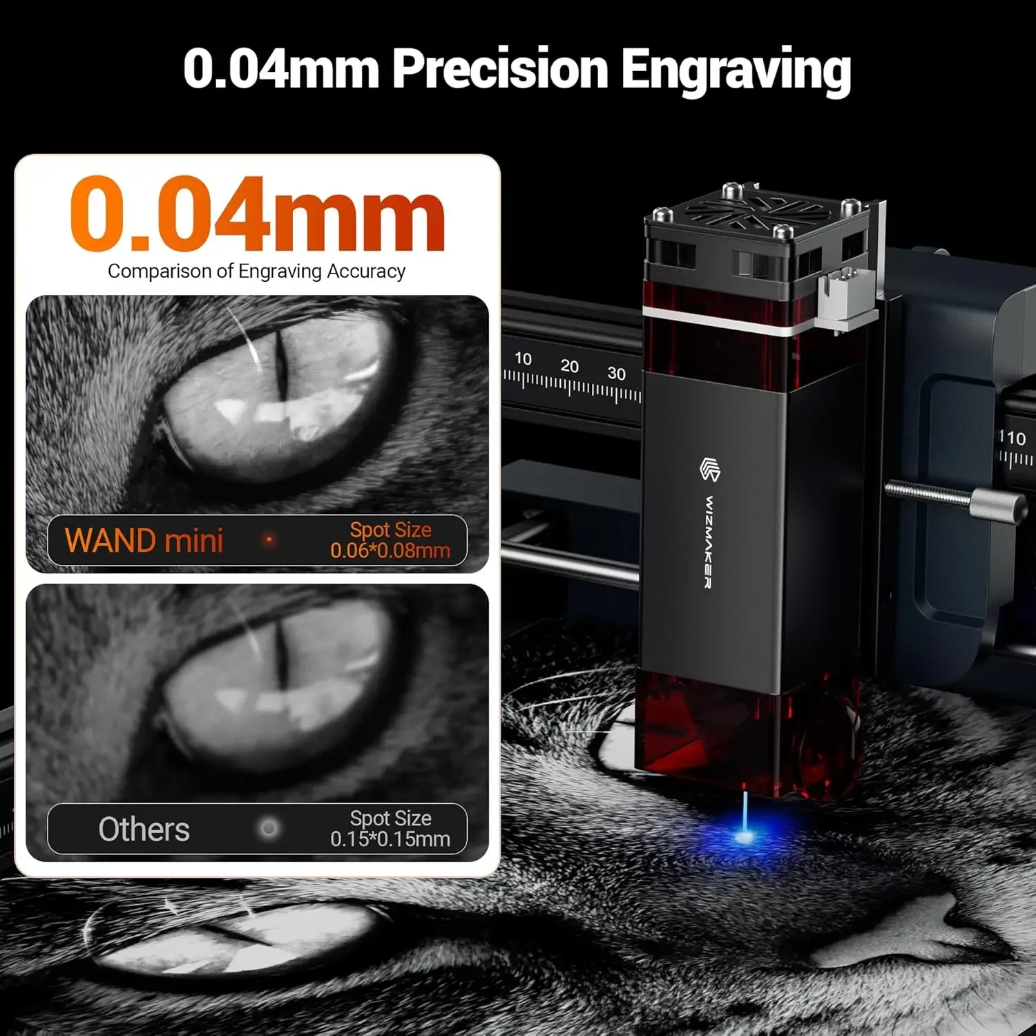 WIZMAKER WAND MINI DIY Laser E - Woodworking Laser ulasan dan harga