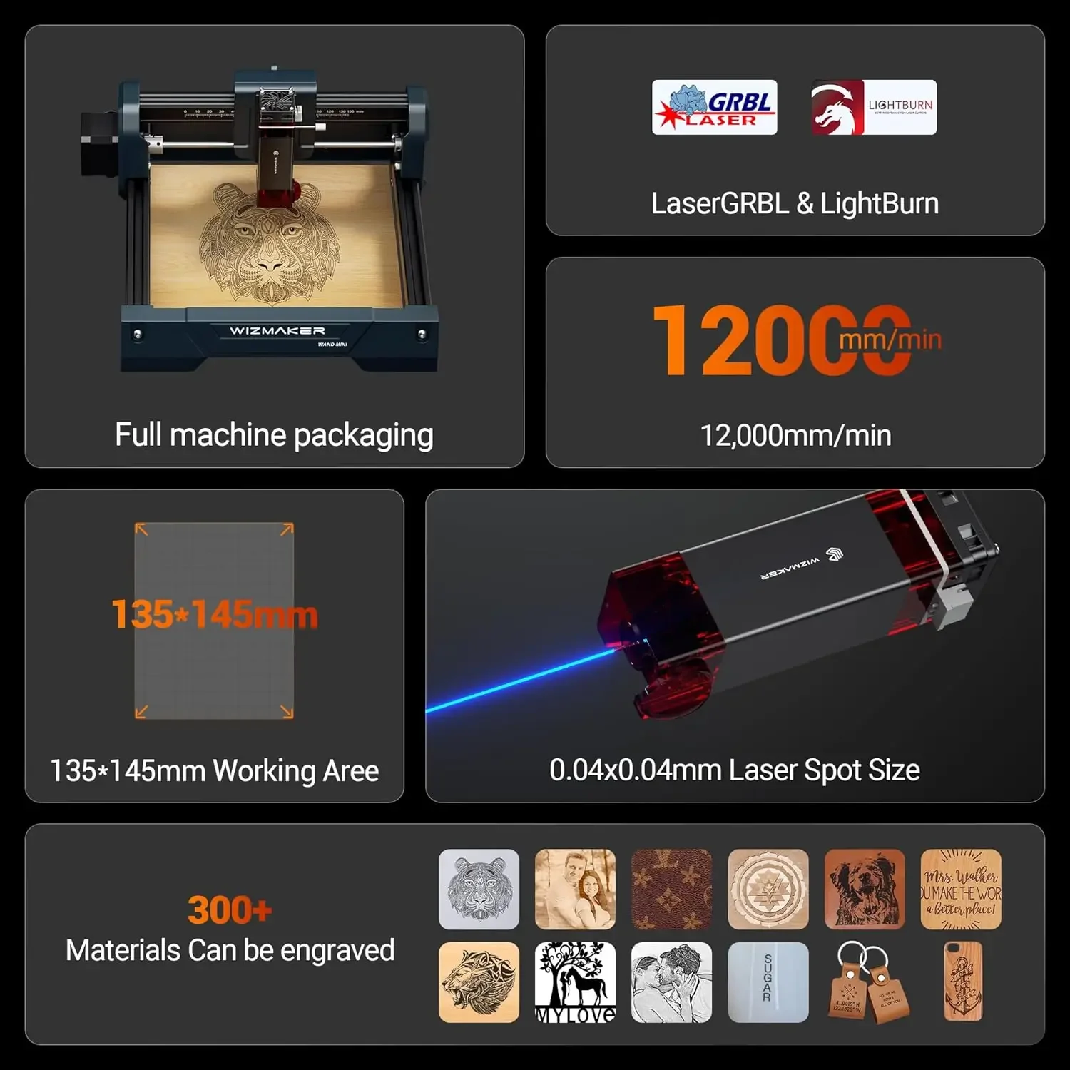 WIZMAKER WAND MINI DIY Laser E - Woodworking Laser ulasan dan harga