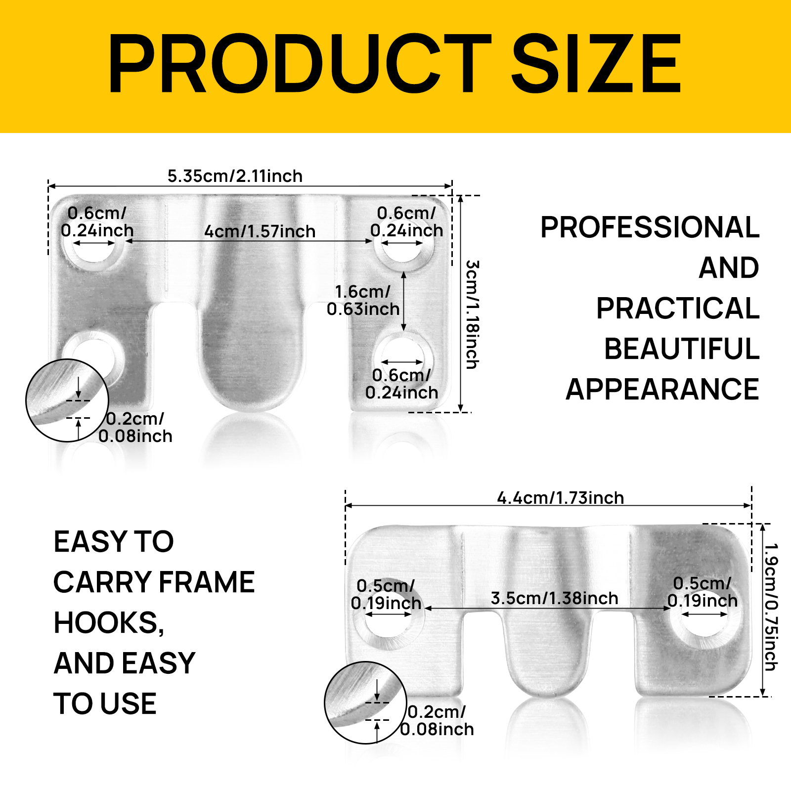 20/30Pcs Stainless Steel Photo - Woodworking French Cleat ulasan dan harga