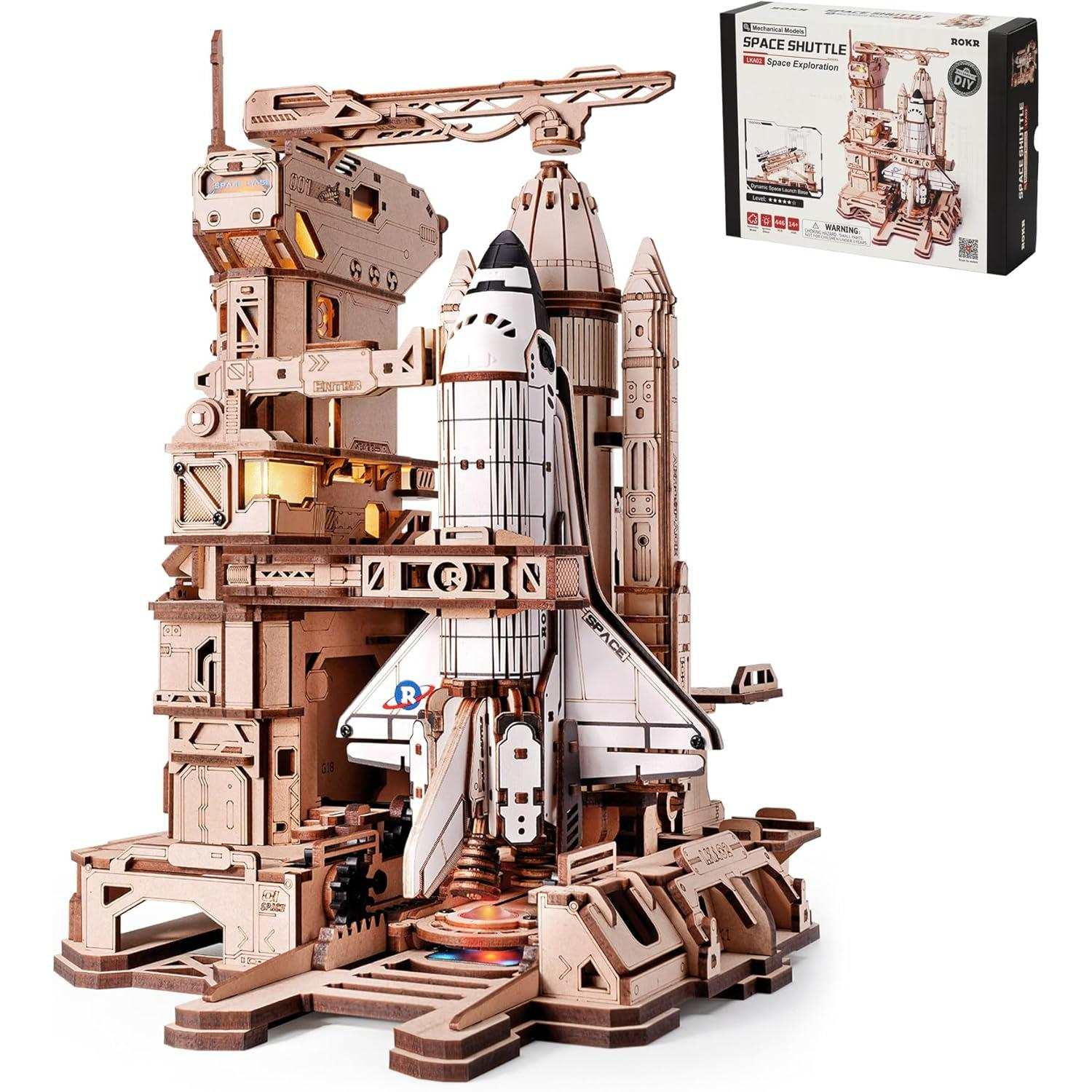 ROKR 3D Wooden Space Shuttle M - Woodworking Game ulasan dan harga