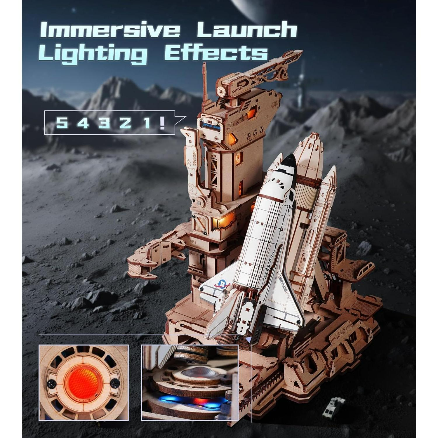 ROKR 3D Wooden Space Shuttle M - Woodworking Game ulasan dan harga