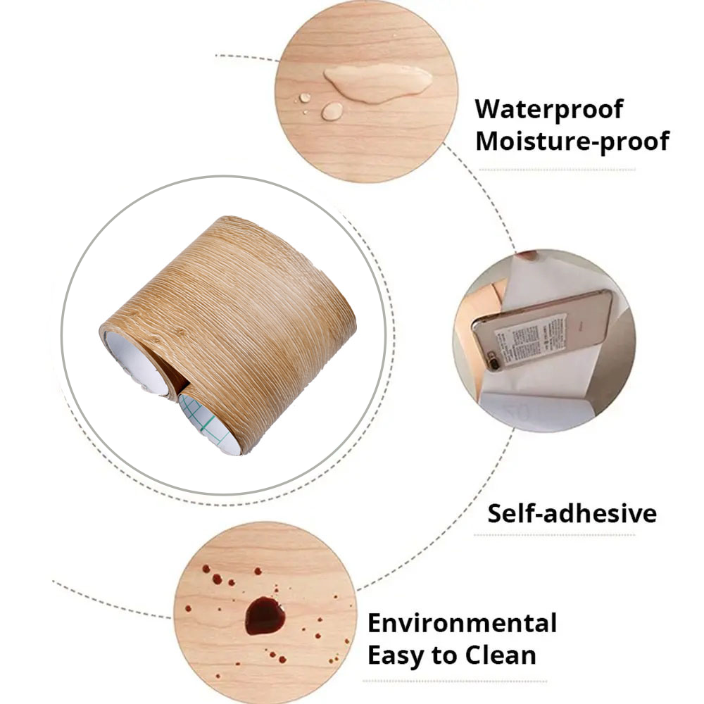 1 Roll 8cmx5m Self-adhesive Ta - Xfasten Woodworking Tape ulasan dan harga