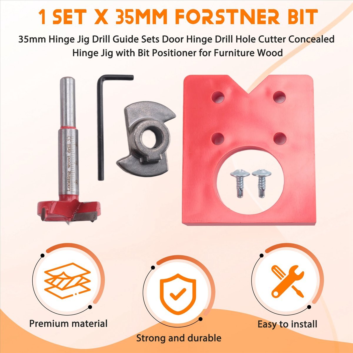 [AA49] 35mm Hinge Jig Drill Gu - Woodworking Jig ulasan dan harga