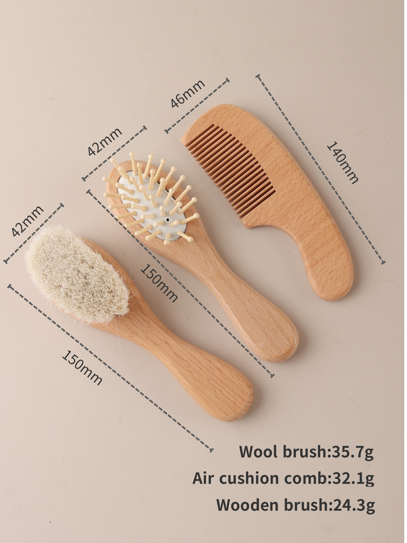 3-4 pcs baby comb brush set ne - Woodworking Rabbet ulasan dan harga