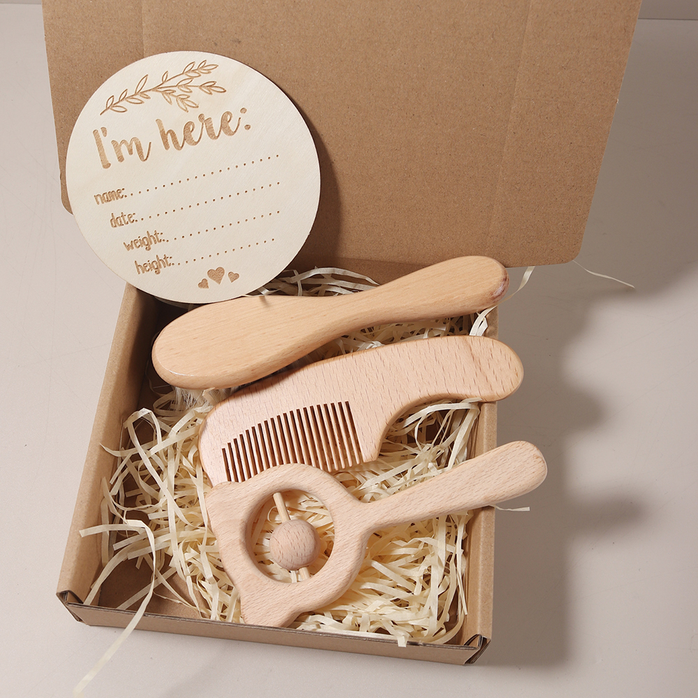 3-4 pcs baby comb brush set ne - Woodworking Rabbet ulasan dan harga