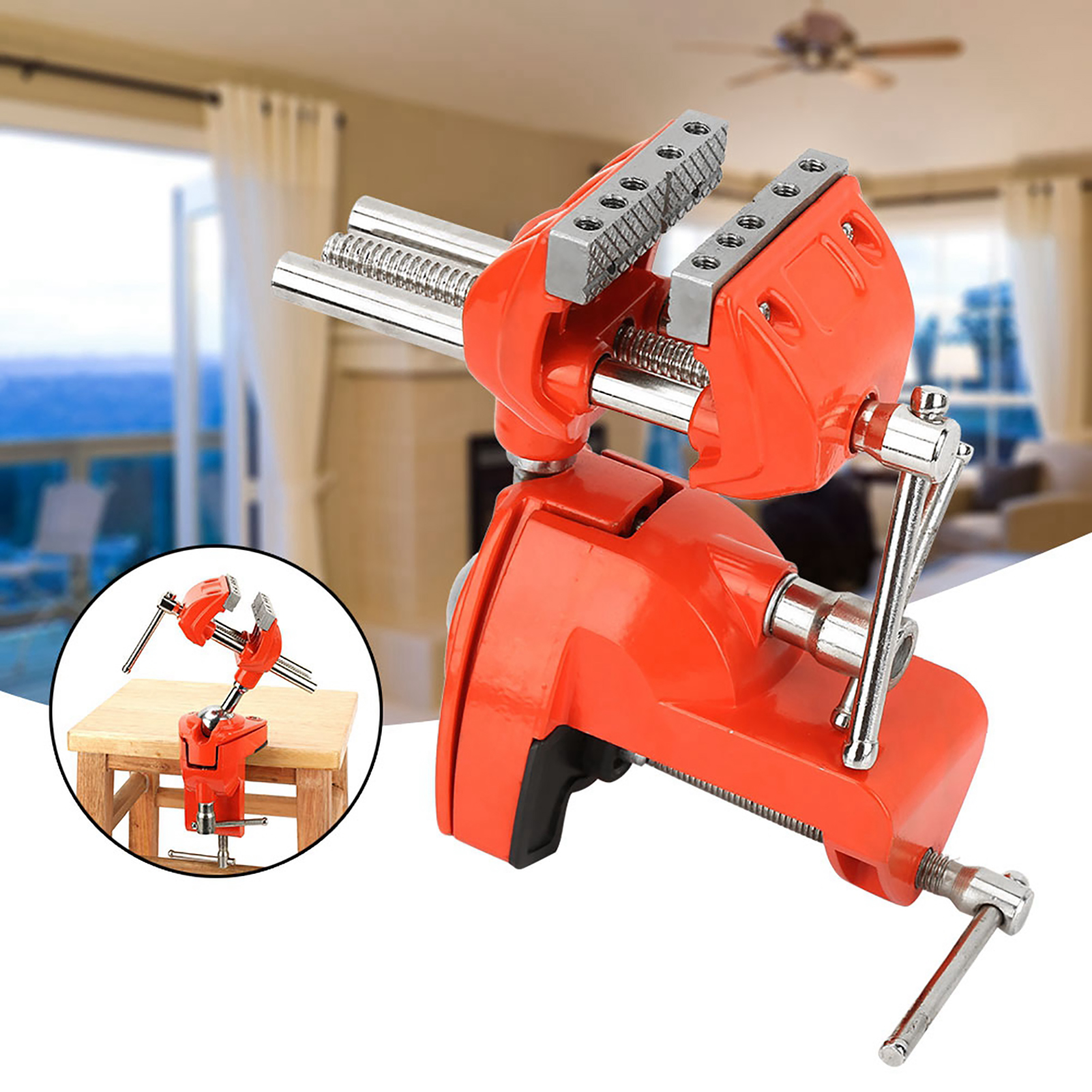 Milling Vise Mini 360°Rotating - Woodworking Vise For Workbench ulasan dan harga