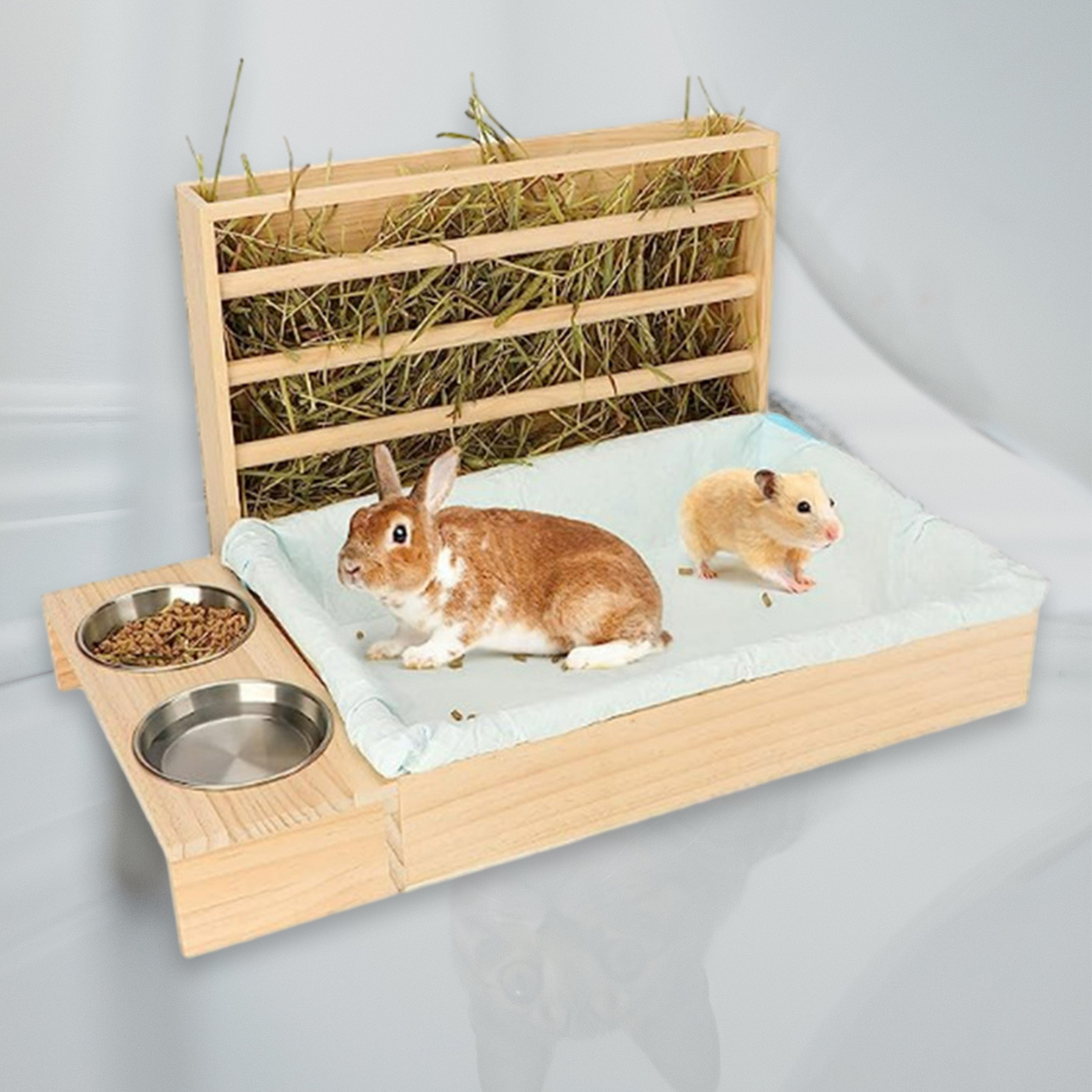 Wooden Rabbit Hay Feeder with  - Woodworking Rabbet ulasan dan harga