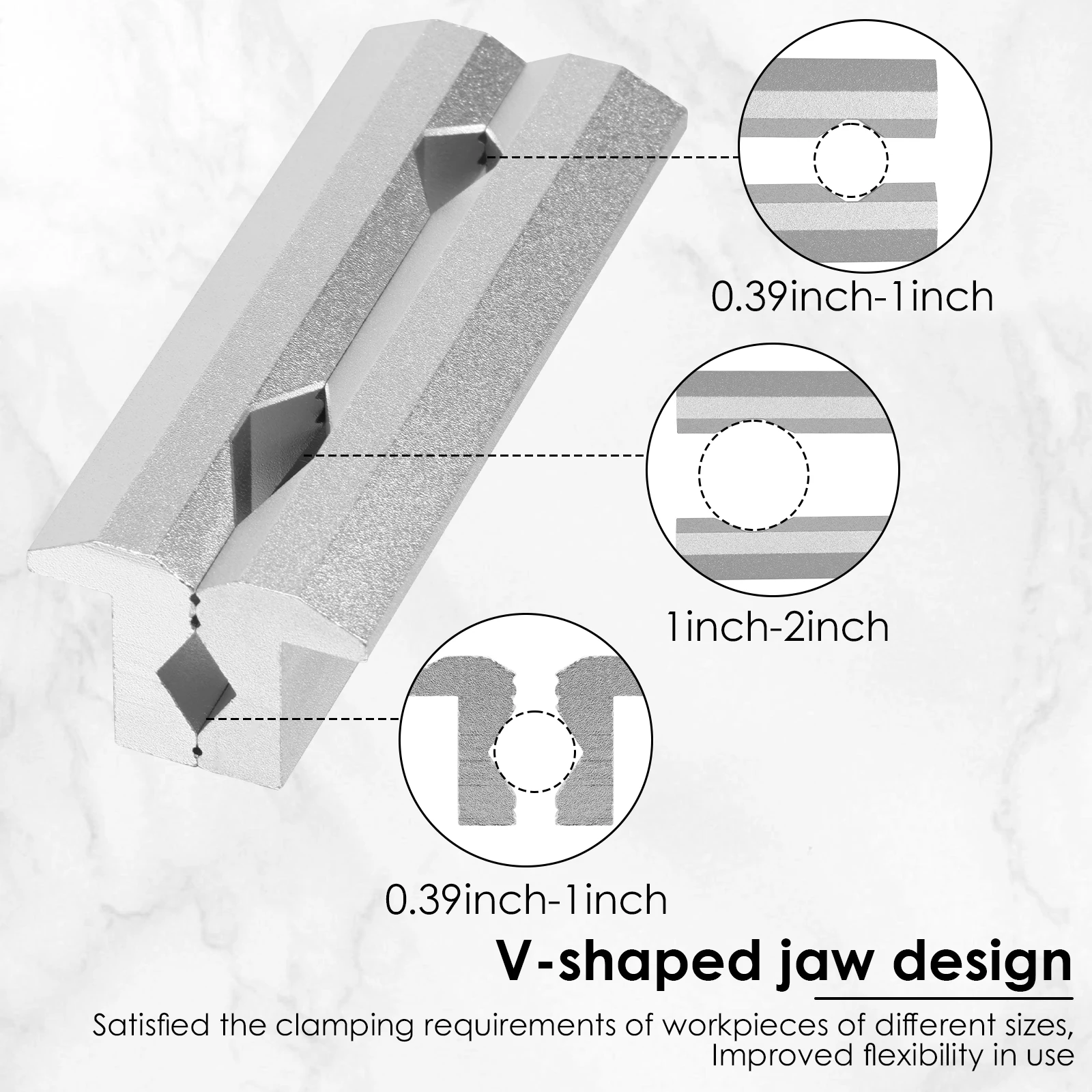 Magnetic Vise Jaws 4/5/6inch V - Woodworking Vise For Workbench ulasan dan harga