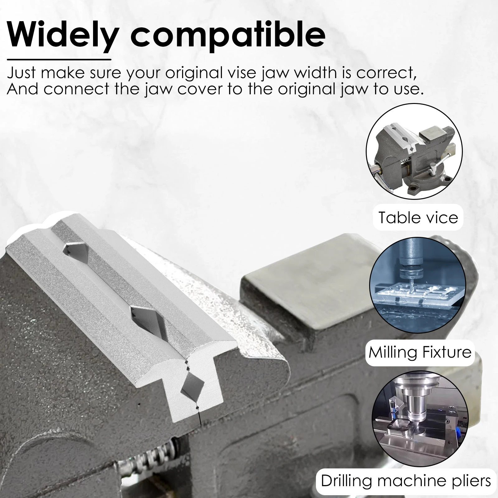 Magnetic Vise Jaws 4/5/6inch V - Woodworking Vise For Workbench ulasan dan harga