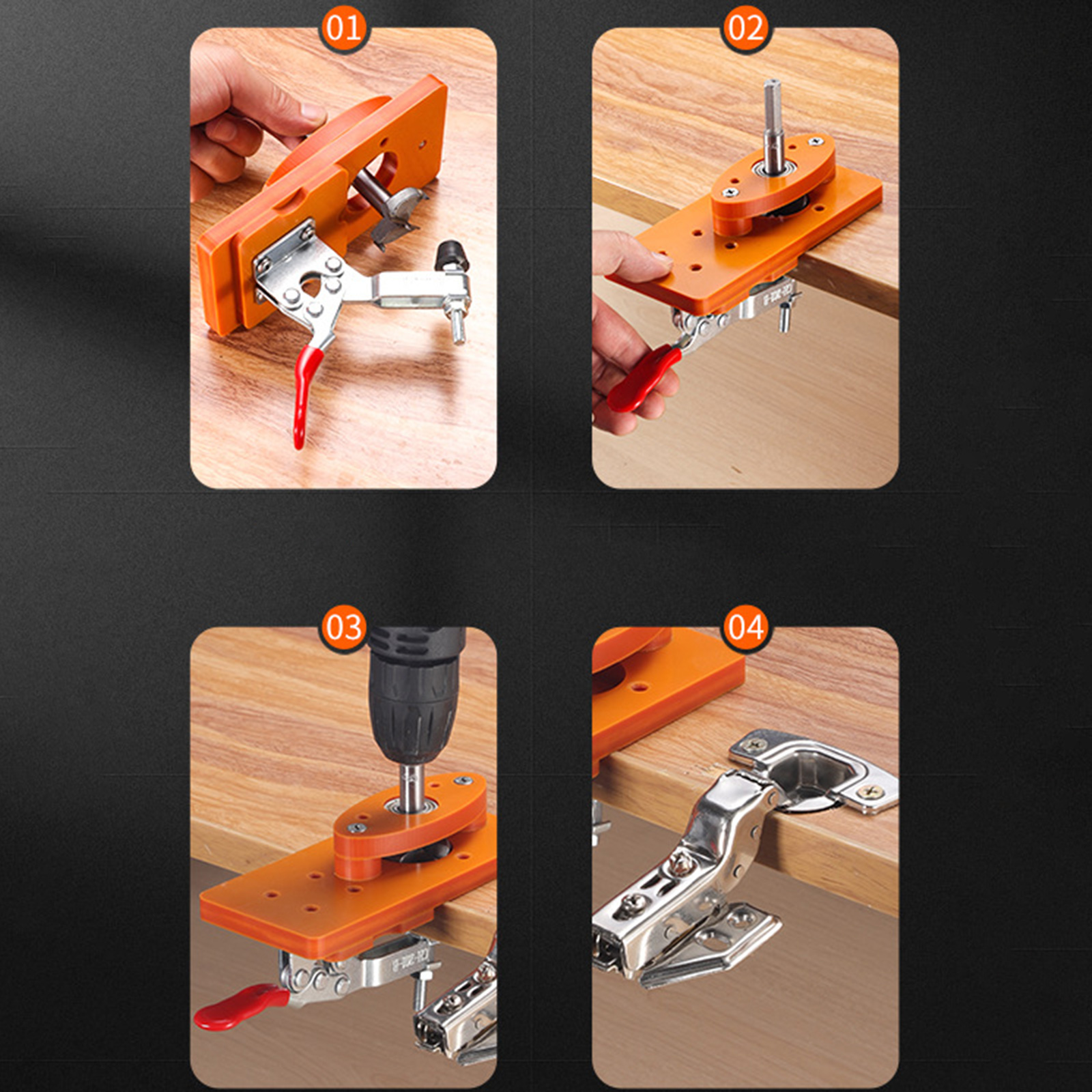 35mm Hinge Drilling Jig Long-L - Woodworking Jig ulasan dan harga
