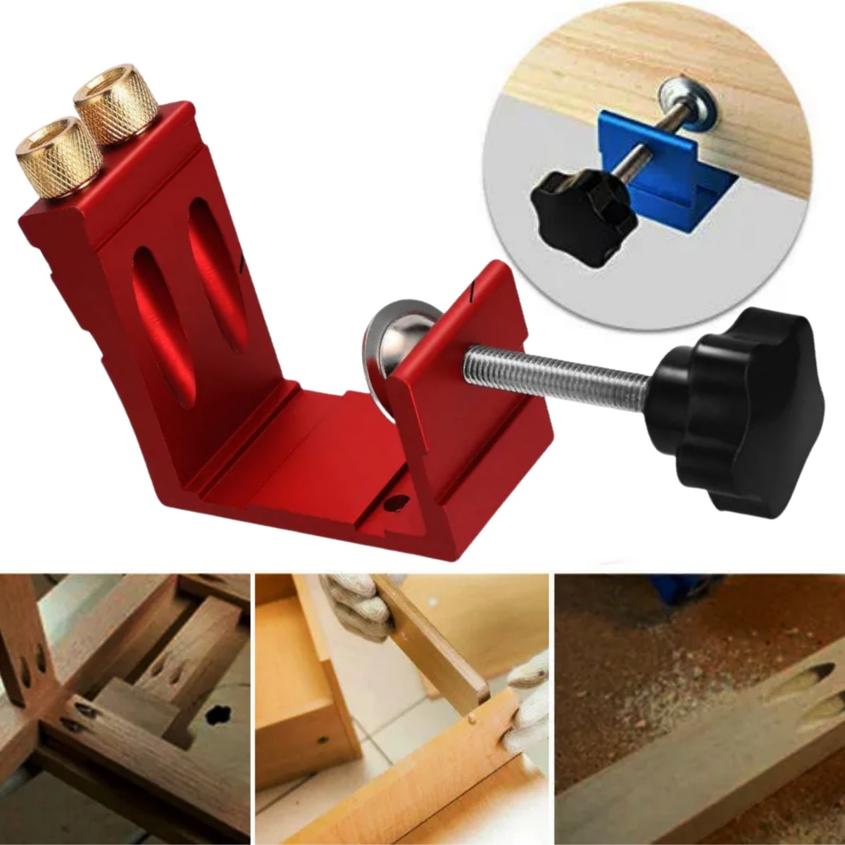 1 Set Pocket Hole Jig for Wood - Woodworking Jig ulasan dan harga