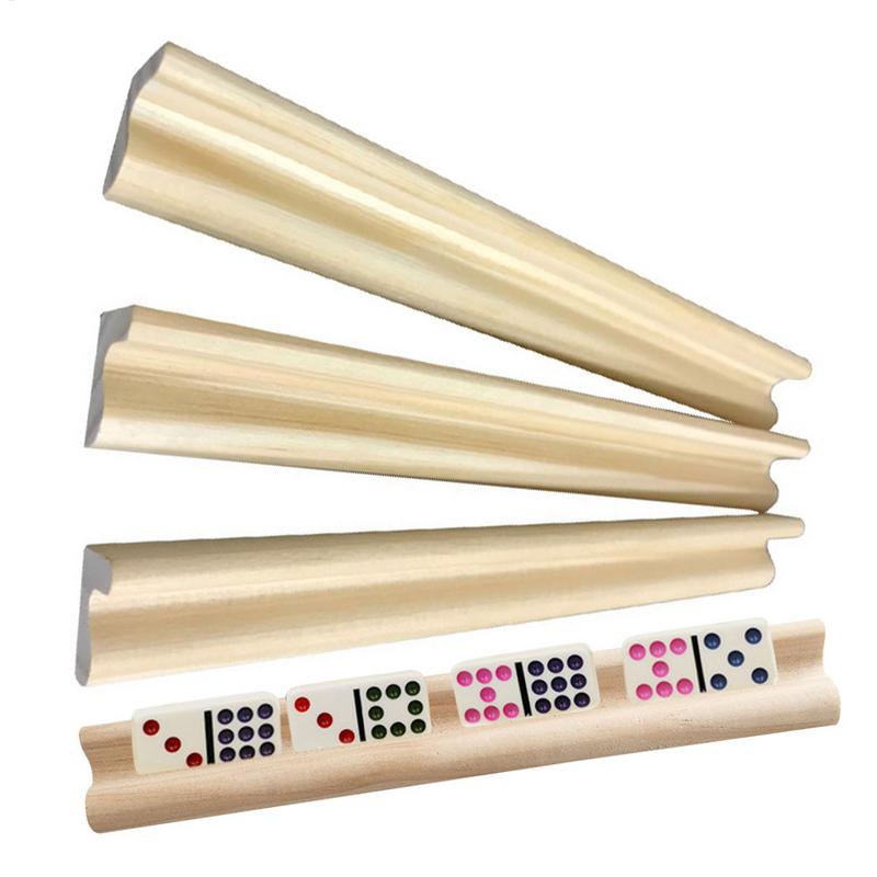 4Pcs Wooden Dominoes Trays Rac - Woodworking Domino ulasan dan harga