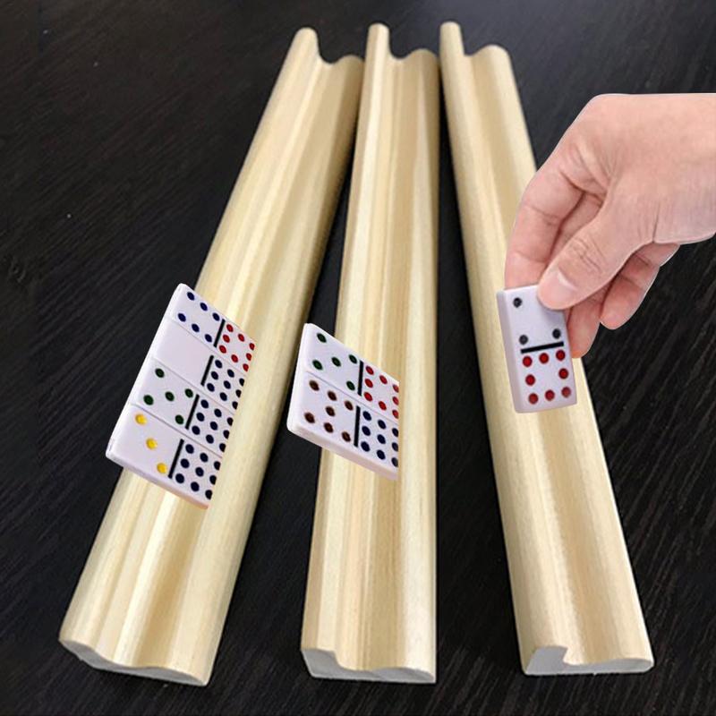 4Pcs Wooden Dominoes Trays Rac - Woodworking Domino ulasan dan harga