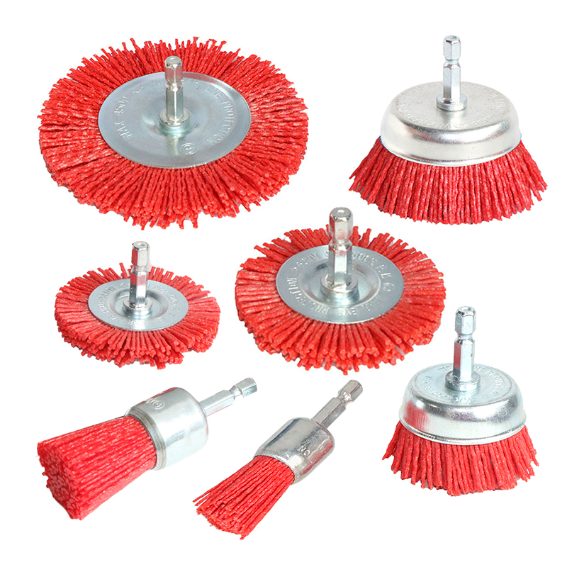 Nylon Cup Brush Abrasive Wire  - Woodworking Veneer ulasan dan harga