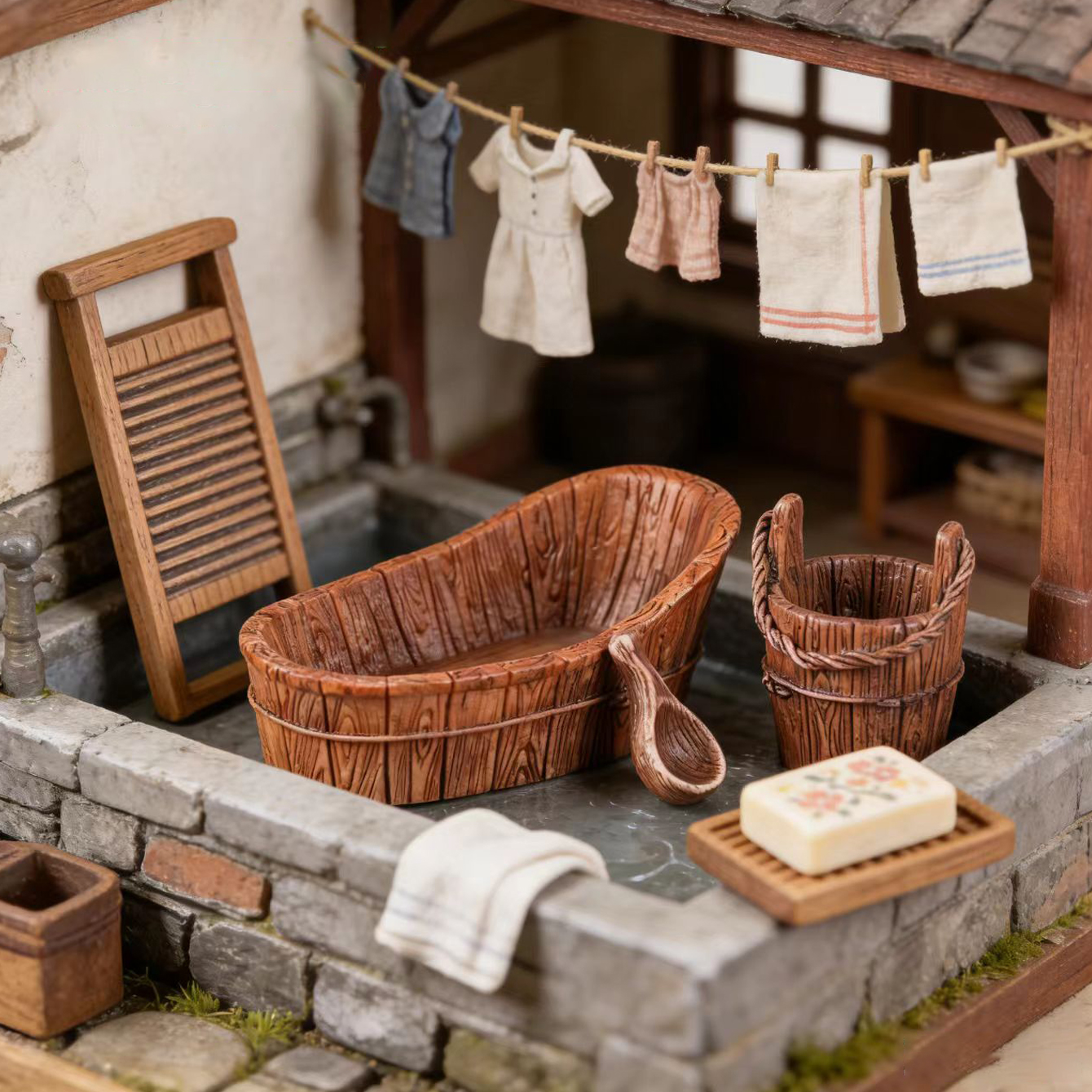Miniature dollhouse wooden bar - Woodworking Diy ulasan dan harga
