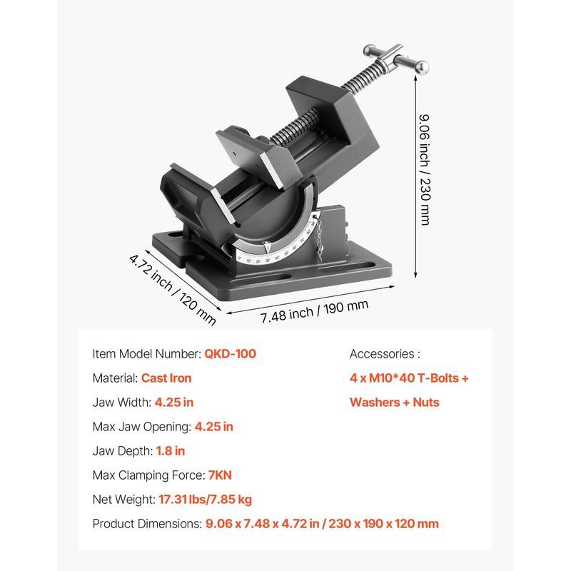 Tilting Vise, 4.25 Inch Jaw Wi - Woodworking Vise For Workbench ulasan dan harga