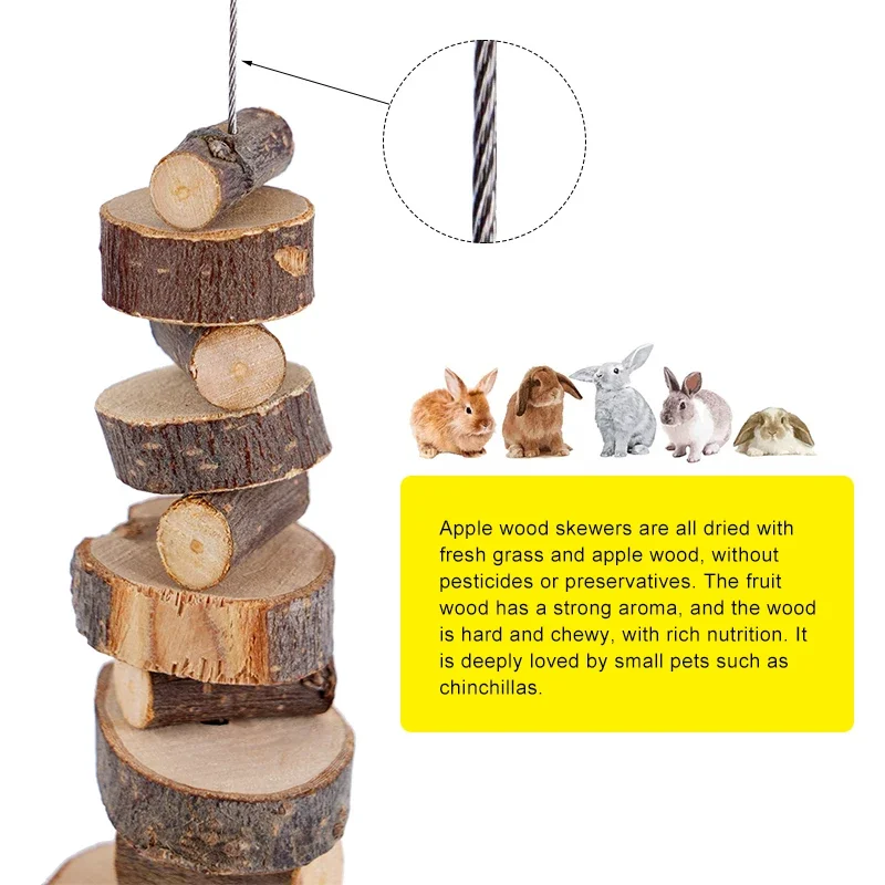 Hamster Rabbit Chew Toy Natura - Woodworking Rabbet ulasan dan harga