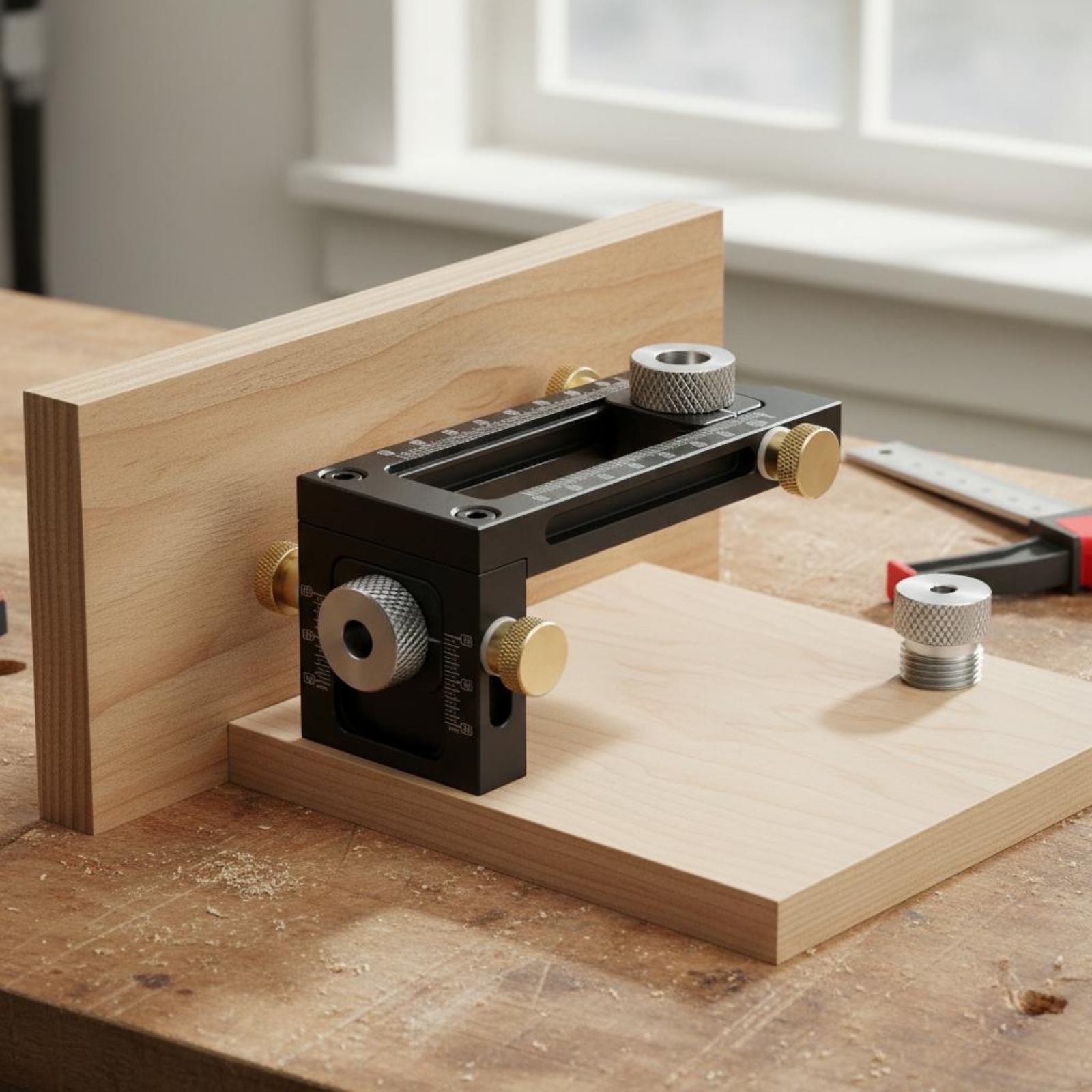 Adjustable Drilling Guide Meas - Woodworking Jig ulasan dan harga