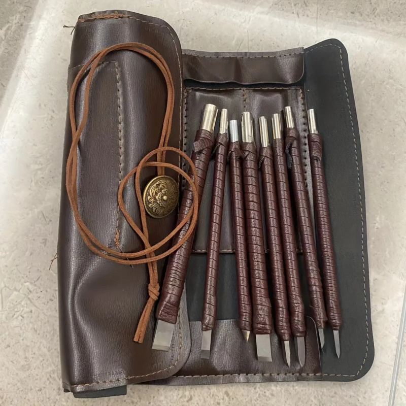 ‌8pcs Tungsten Steel Carving C - Wood Chisel Set ulasan dan harga