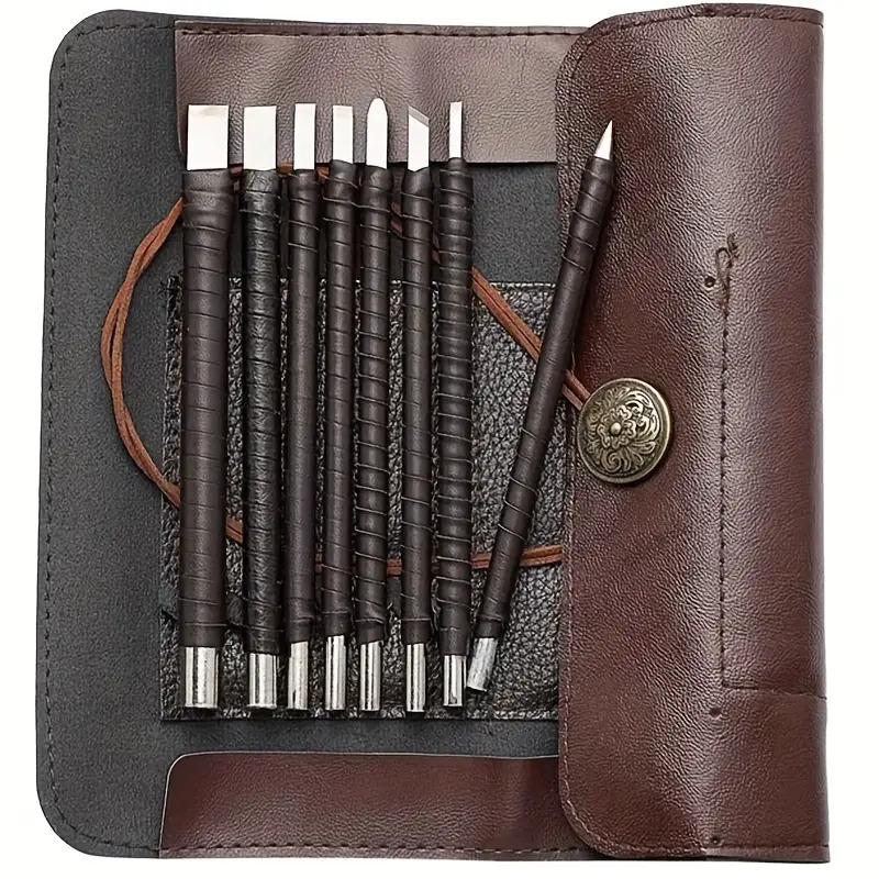 ‌8pcs Tungsten Steel Carving C - Wood Chisel Set ulasan dan harga