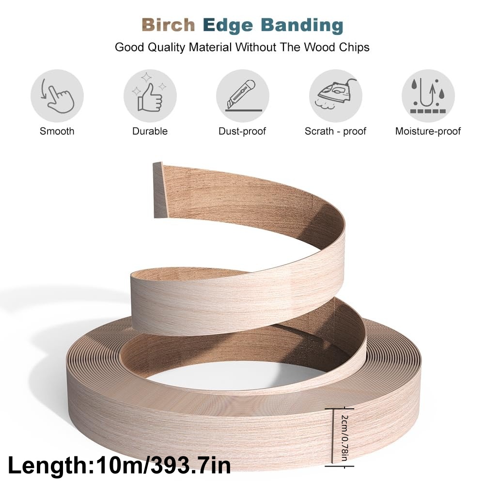 1Roll 10m Furniture Self-adhes - Xfasten Woodworking Tape ulasan dan harga