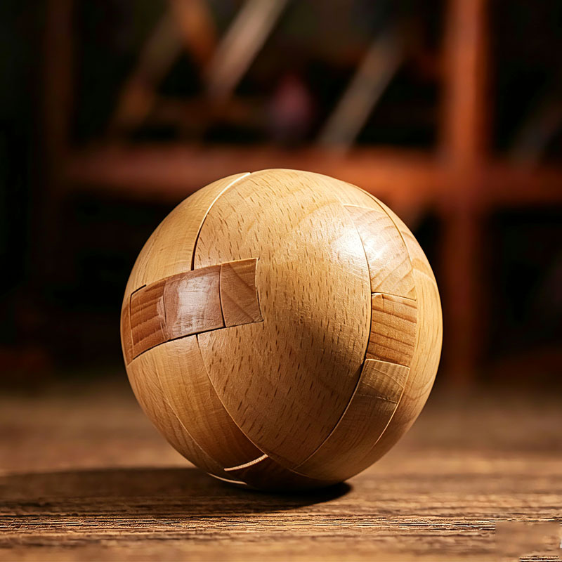 Classic Wooden Puzzle Ball Mag - Woodworking Game ulasan dan harga