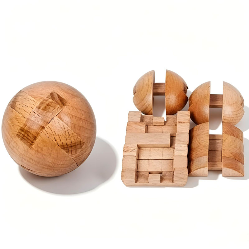 Classic Wooden Puzzle Ball Mag - Woodworking Game ulasan dan harga
