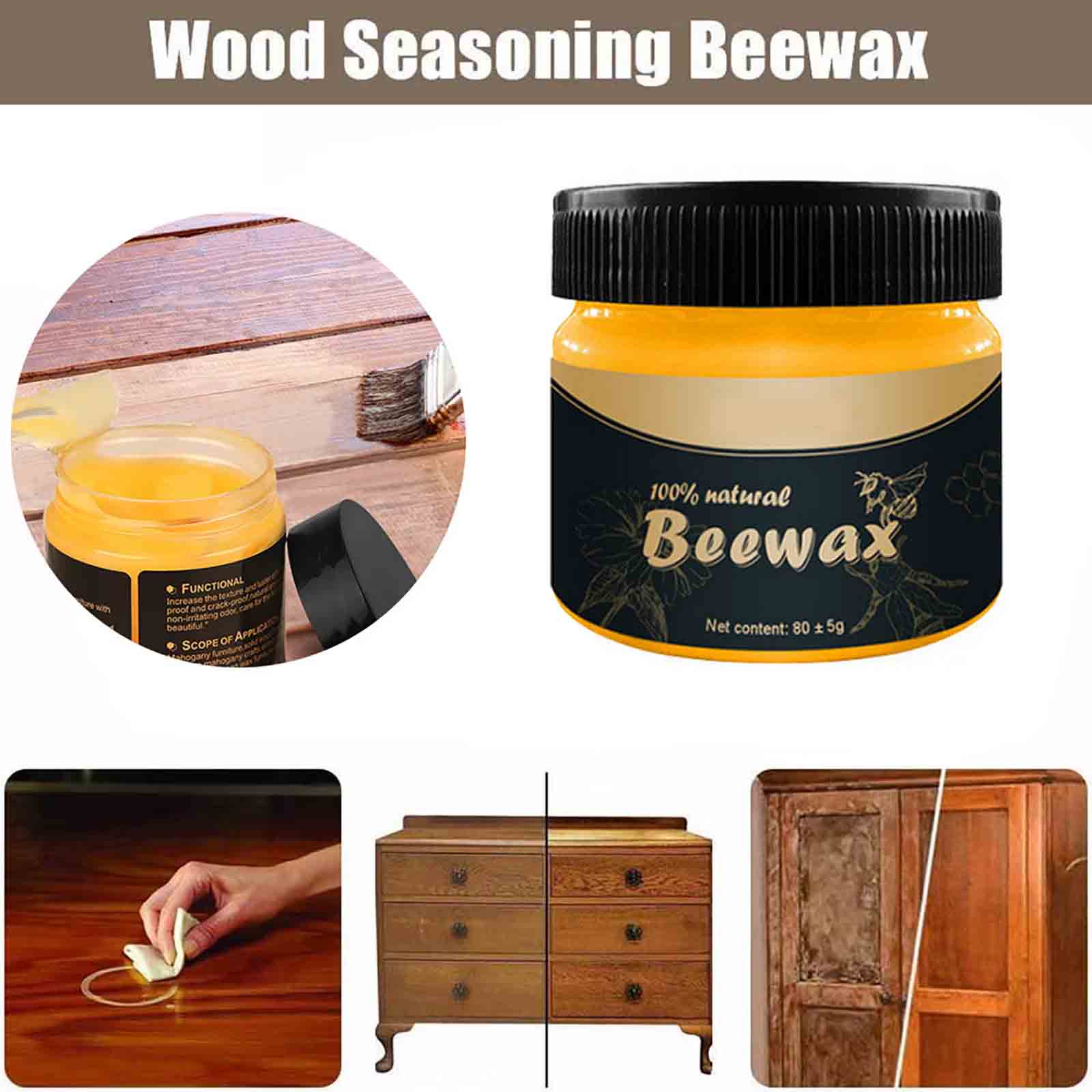 Wooden Seasoning Beewax Organi - Woodworking Veneer ulasan dan harga