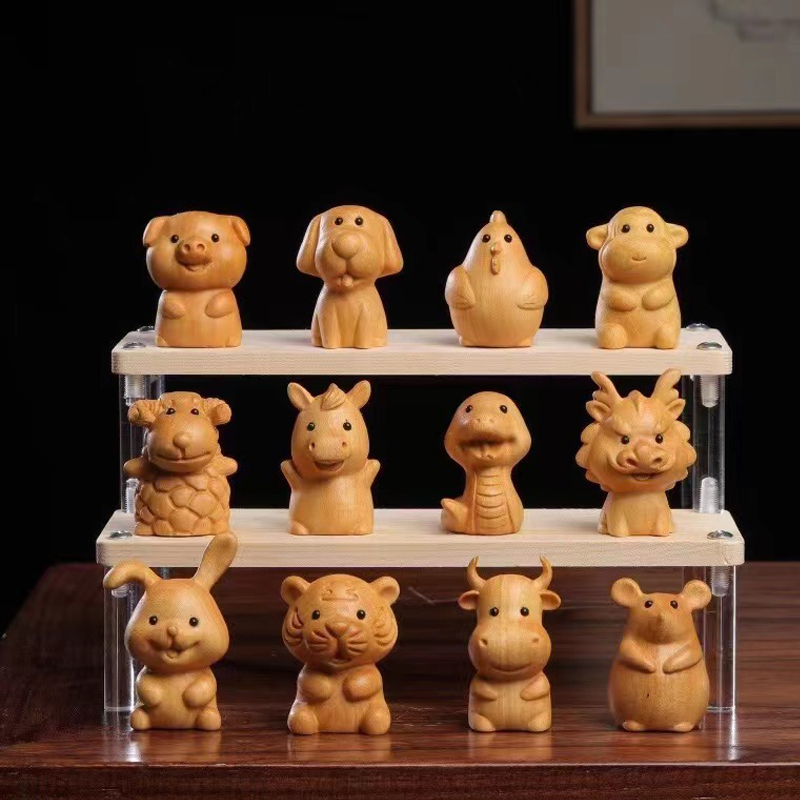 Mini Cute Wooden 12 Zodiac Sna - Woodworking Rabbet ulasan dan harga