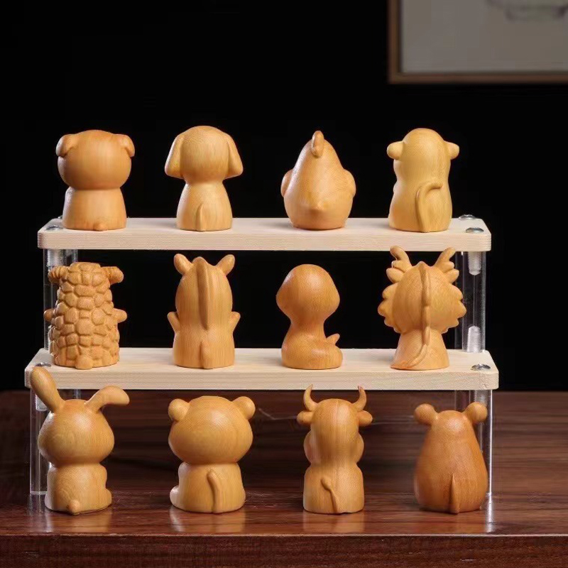 Mini Cute Wooden 12 Zodiac Sna - Woodworking Rabbet ulasan dan harga