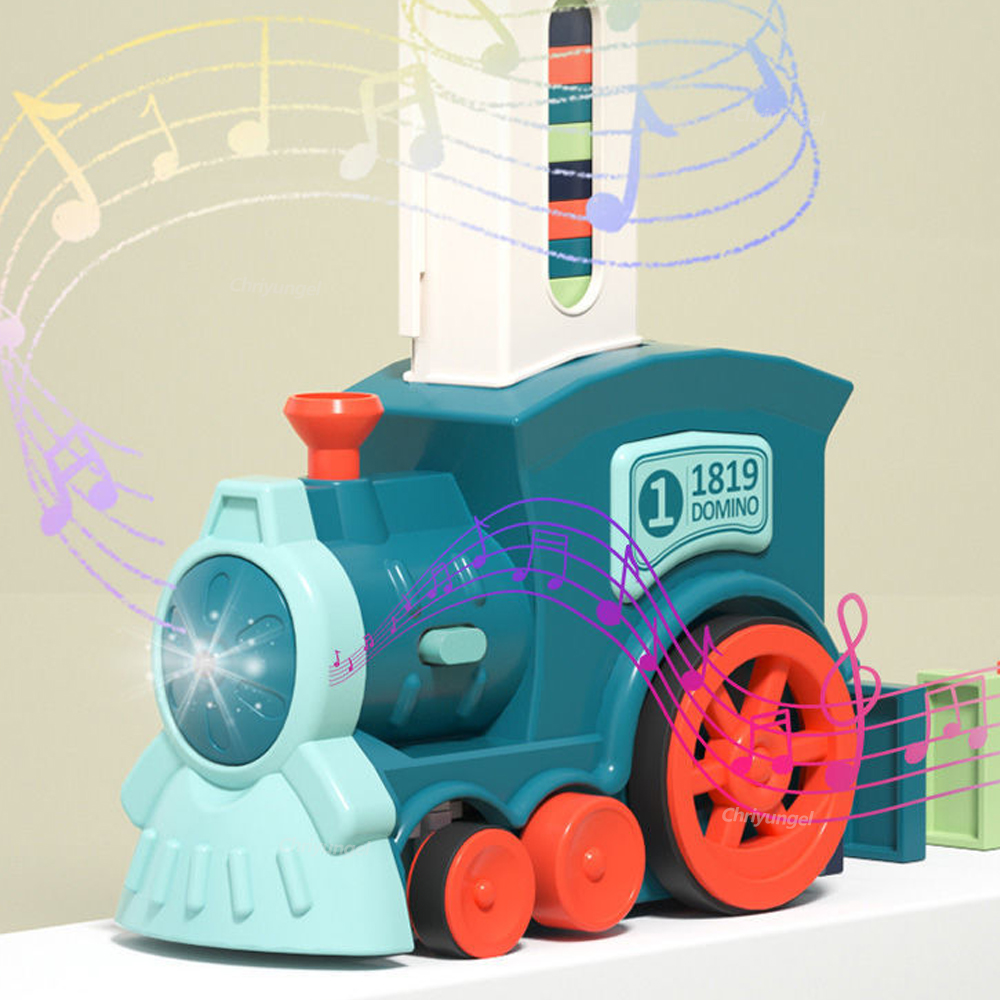 Domino Train for kids Automati - Woodworking Domino ulasan dan harga