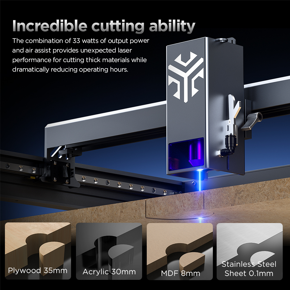 ACMER P2 Laser Engraver 33W 20 - Woodworking Laser ulasan dan harga