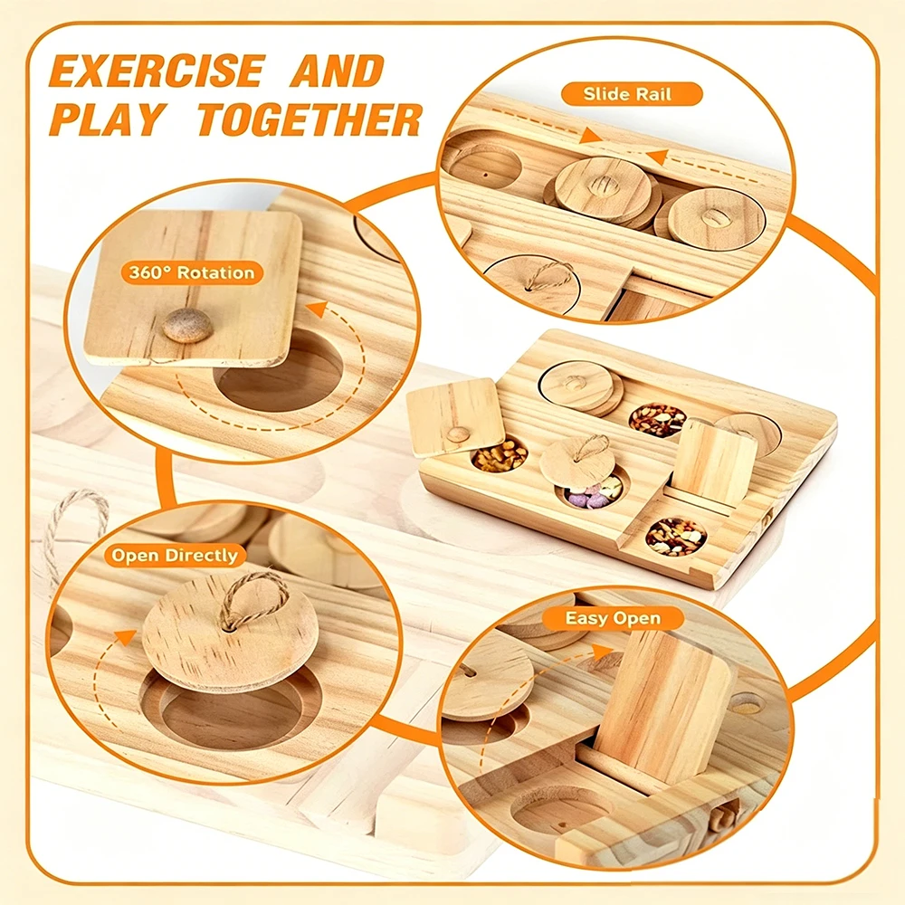 Guinea Pig Foraging Toys 6 in  - Woodworking Rabbet ulasan dan harga