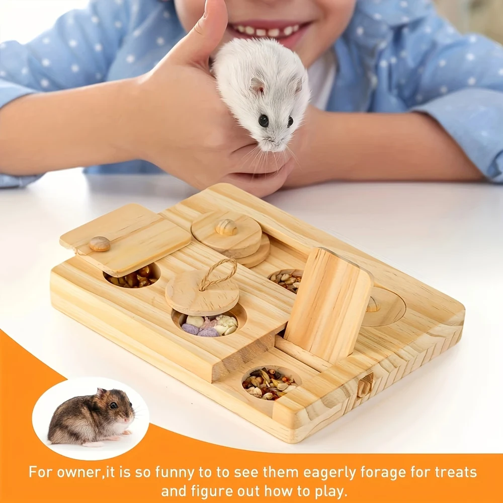 Guinea Pig Foraging Toys 6 in  - Woodworking Rabbet ulasan dan harga