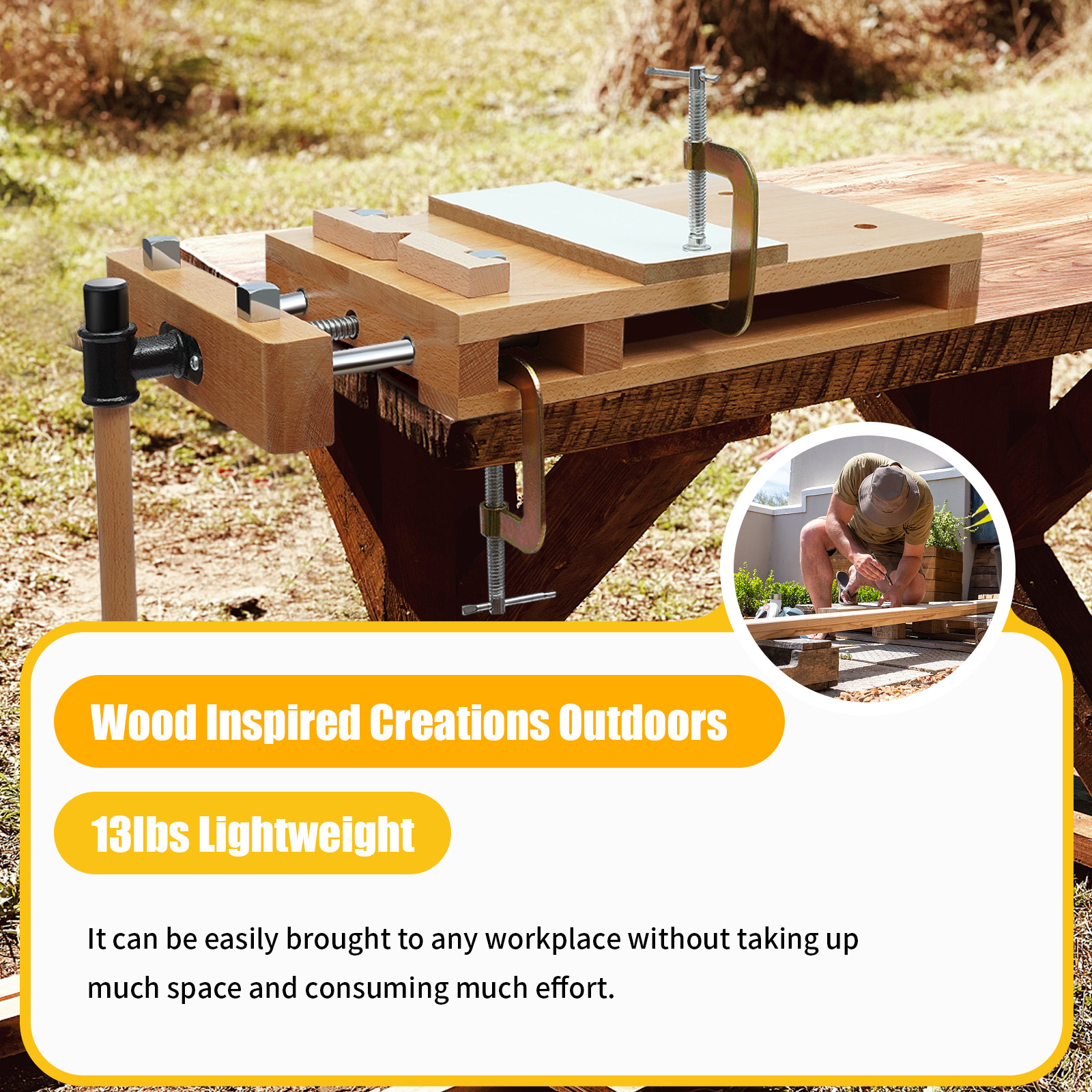 Wood Vise Workbench, Stable Cl - Woodworking Vise For Workbench ulasan dan harga
